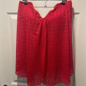 Crochet/mesh swim tankini